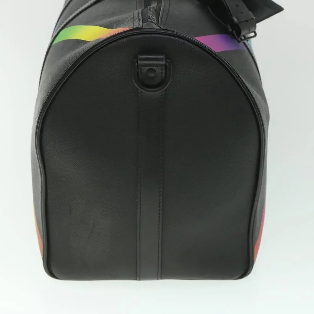 LOUIS VUITTON Taiga Rainbow Keepall Bandouliere 50 Boston Bag M30345